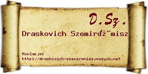 Draskovich Szemirámisz névjegykártya
